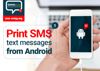 How to print SMS from Android with SMS EasyReader&Printer?