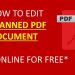 How to Edit a Scanned PDF without Any Problem