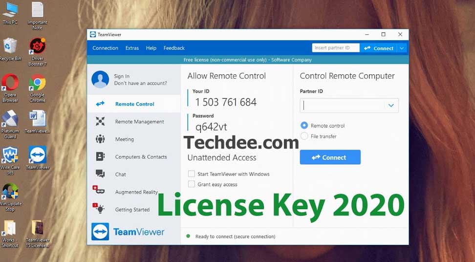 teamviewer free license key download