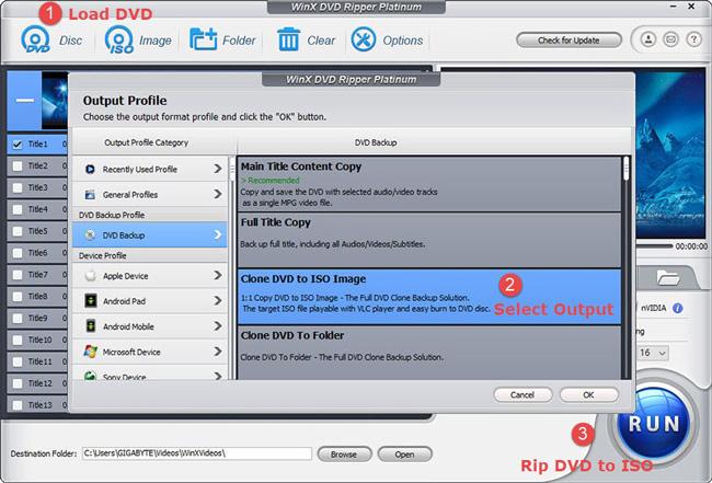 WInx DVD backup DVD to ISO