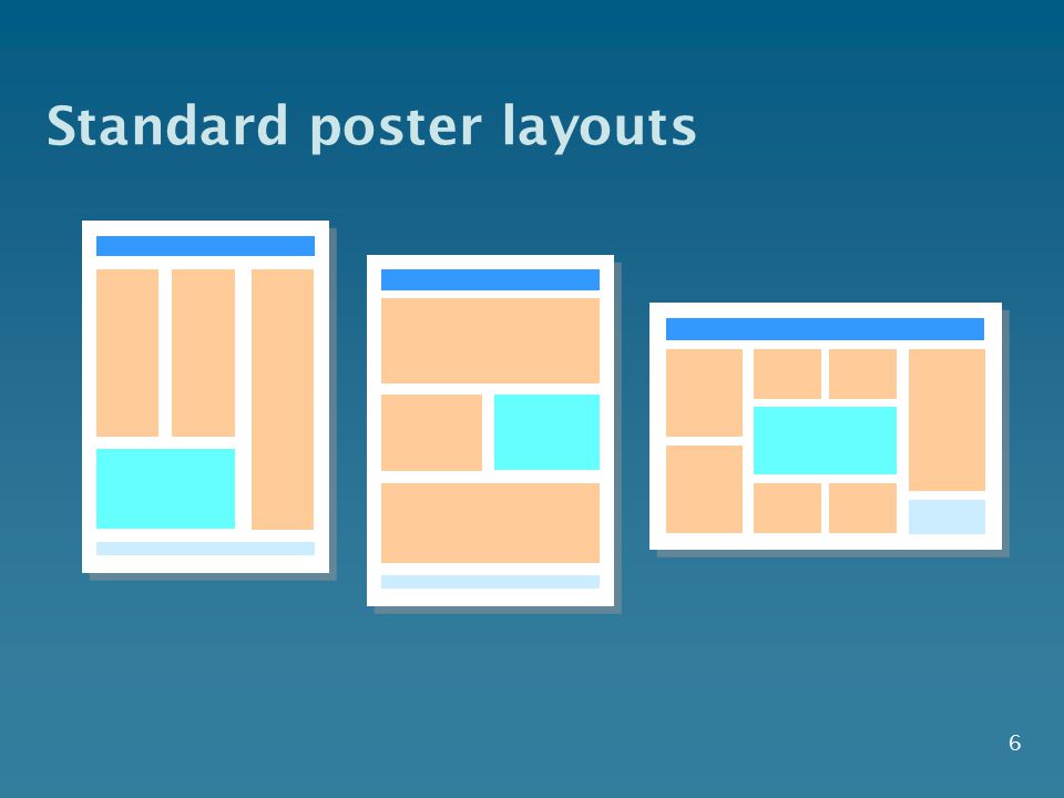 Standard poster layouts