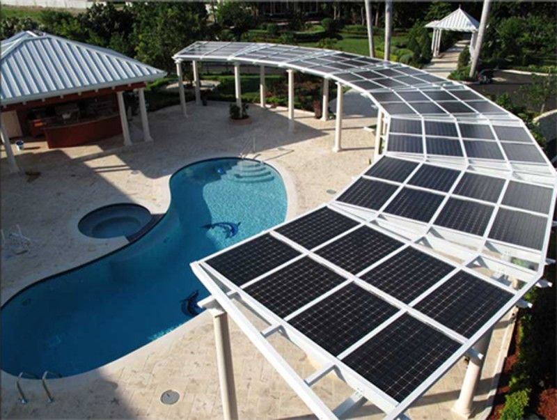 Swimming Solar Panels