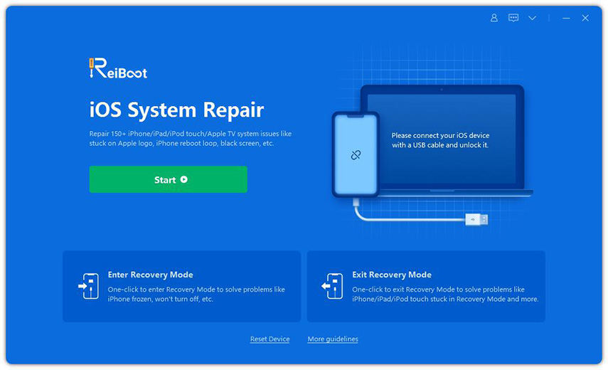 start to use iOS system repair tool