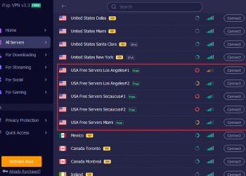 iTop VPN free servers (1)