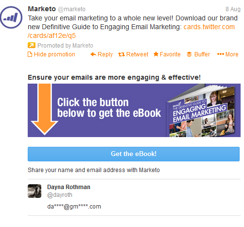 Collect Emails with Twitter Lead Gen Cards