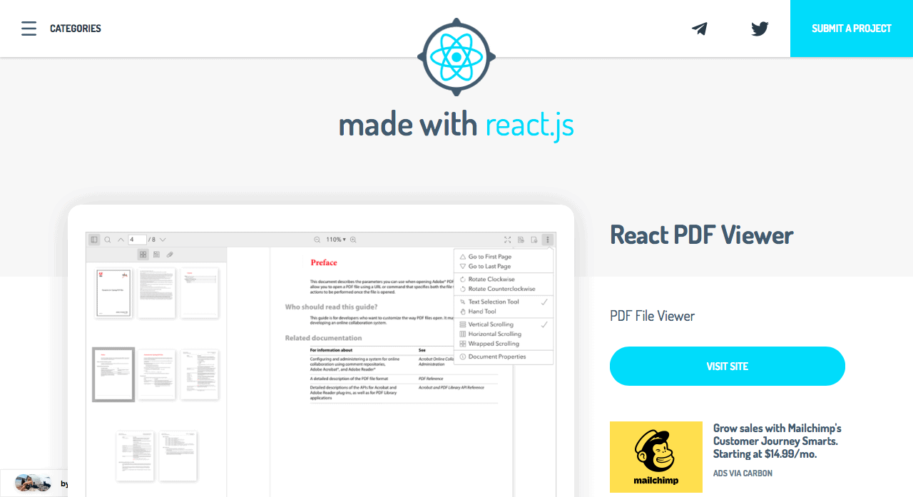 6. React PDF Viewer