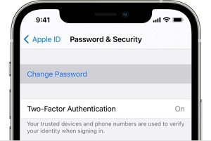 how to reset iphone apple id without password