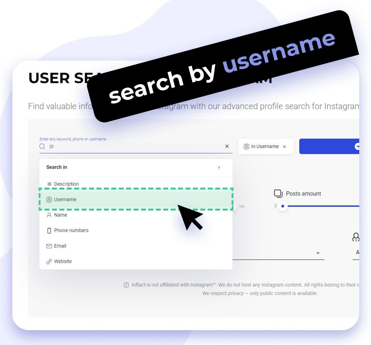 how to find users by username
