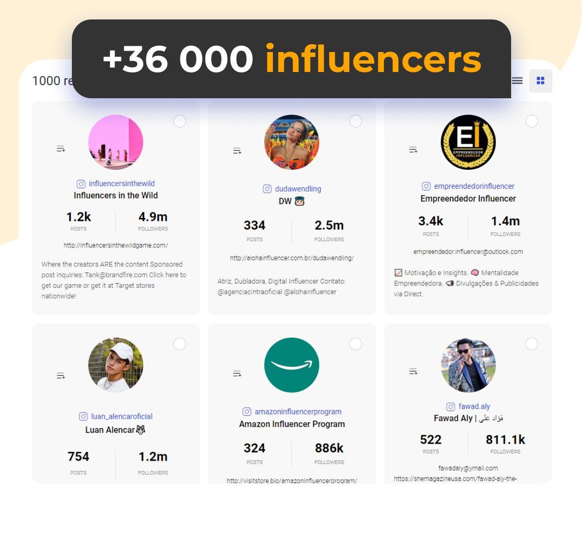 searching for influencers tool