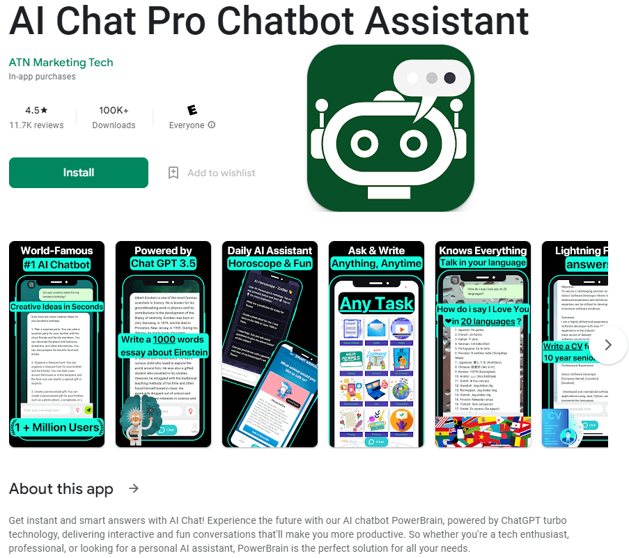 chatgpt Android App