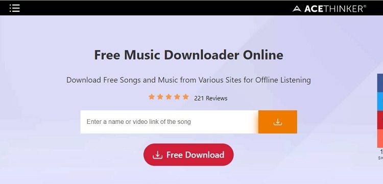 online-music-downloader-interface