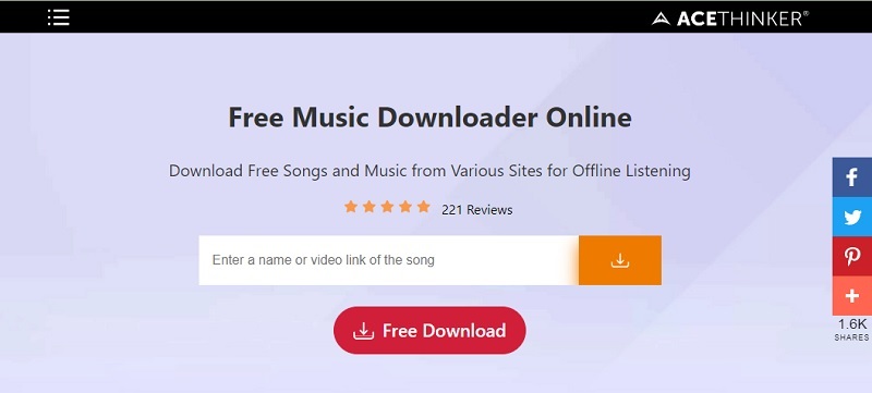 online-music-downloader-interface