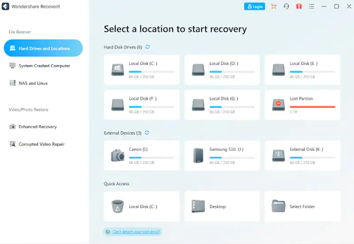 recover lost files with recoverit