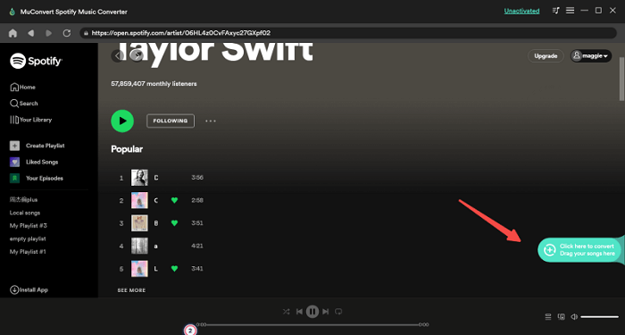 Select Music to Convert Spotify Music Converter